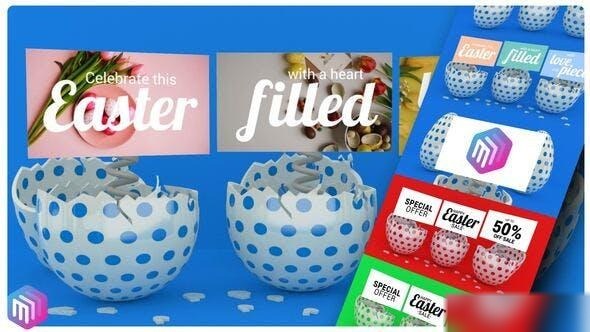 Videohive Happy Easter Promo / Greeting Card Easter template preview