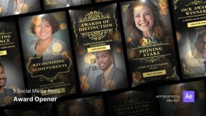 Videohive Social Media Reels - Award Opener After Effects Template Product Promo template preview