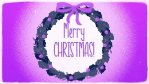 Christmas greetings Video Displays template preview