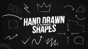 Videohive Hand Drawn Shapes Titles template preview