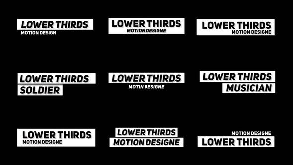 Videohive Lower Thirds +RGB 1.0  AE Titles template preview