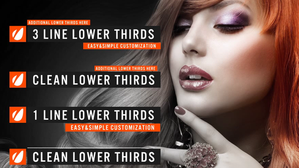 Videohive Clean Lower Thirds 9332607 Titles template preview
