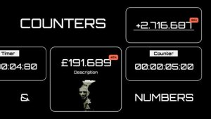 Videohive Counters and Numbers Infographics template preview