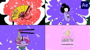 Videohive Japanese Morphing Logo for After Effects Logo Stings template preview