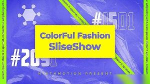 Videohive Colourful Fashion Plastic SlideShow Video Displays template preview