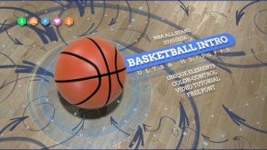 Basketball 4K Opener/ Action Sport Promo/ Active Game/ Basket Ball Logo/ NBA Intro/ Broadcast Bumper Video Displays template preview