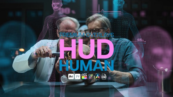 Videohive Premium Overlays HUD Human Elements template preview