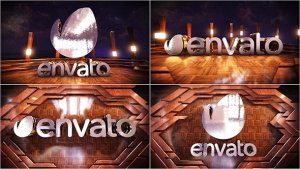 Videohive Wooden Logo Reveal Logo Stings template preview
