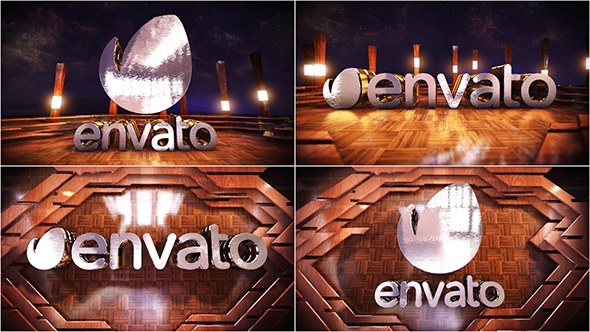 Videohive Wooden Logo Reveal Logo Stings template preview