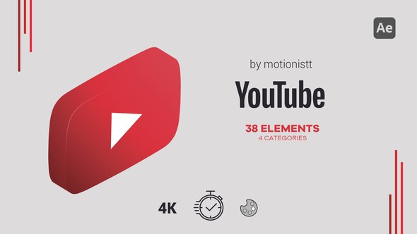 Videohive Youtube Elements Pack 47987402 Elements template preview