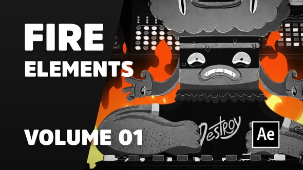 Videohive Fire Elements Volume 01 [Ae] Elements template preview