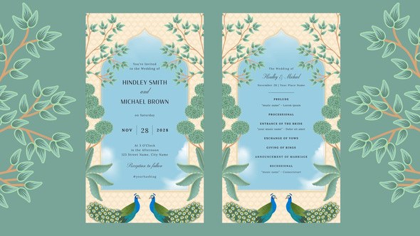 Videohive Indian Wedding Animated Invitation Template Elements template preview
