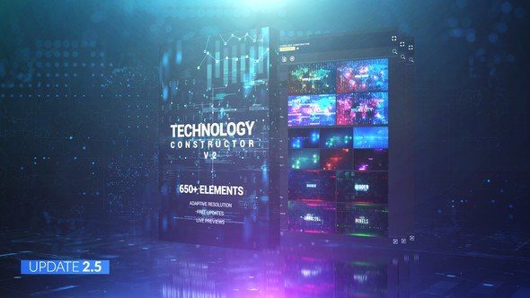Technology Constructor Video Displays template preview