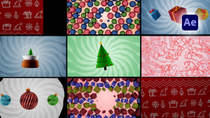 Videohive Festive Christmas Transitions Elements template preview