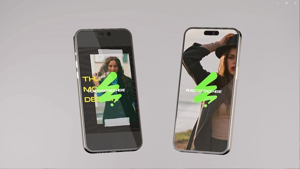 Videohive Trendy Vertical Phone Promo Product Promo template preview