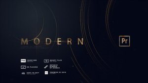 Modern Titles | Golden Circles MOGRT Premiere Pro template preview