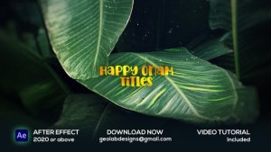 Videohive Happy Onam Titles Openers template preview