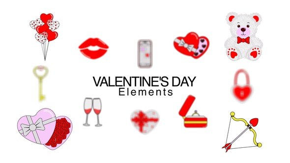 Videohive Valentine's Day Elements Elements template preview