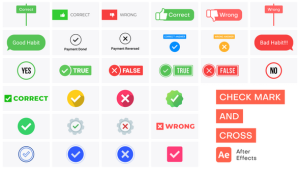 Videohive Checkmark & Cross Animation Pack Elements template preview