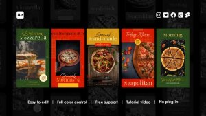 Videohive Pizza Instagram Stories Product Promo template preview