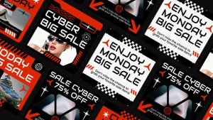 Videohive Cyber Monday Social Media After Effect Product Promo template preview