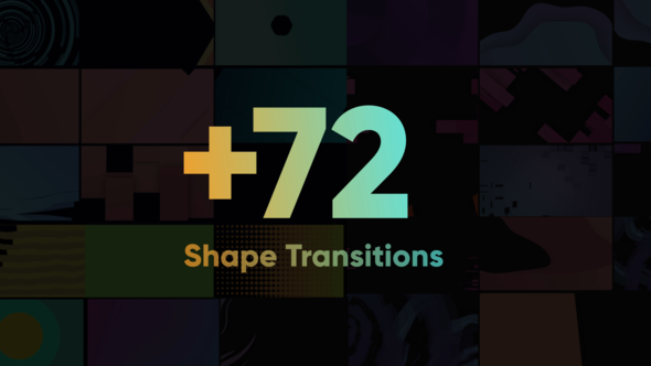Shape Transitions Big Pack Video Displays template preview
