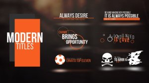 Modern Animated Titles Video Displays template preview