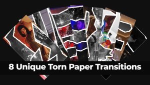 Videohive Paper Tear Transitions. Vertical Format. Elements template preview
