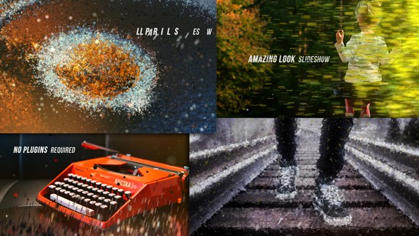 Videohive Ball Particles Slideshow Video Displays template preview