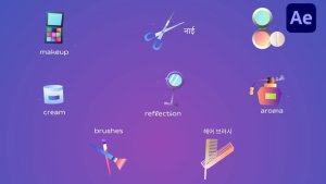 Videohive Beauty Icons And Titles for After Effects Titles template preview