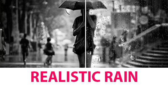Rain Video Displays template preview