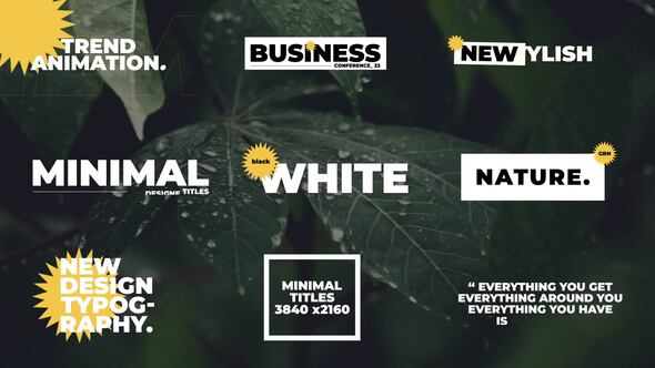 Videohive Modern Titles | After Effects 50720747 Titles template preview