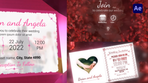 Videohive Wedding Invitations Pack 36051049 Elements template preview