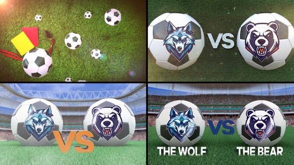 Videohive Soccer VS Logo Stings template preview