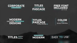 Videohive Clean Titles | After Effects 36268052 Titles template preview