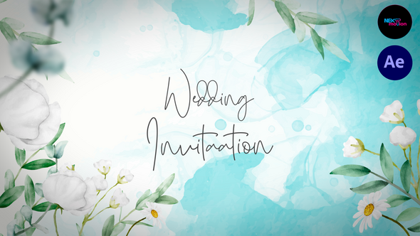 Videohive Watercolor Wedding Invitation Slideshow 2.0 Openers template preview