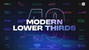 Videohive Modern Lower Thirds 58956871 Titles template preview