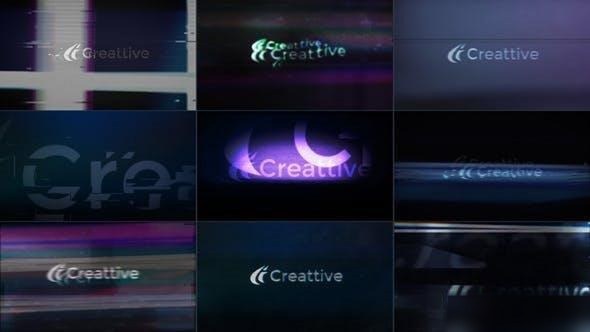 Videohive Glitch Logo Pack 46341420 Logo Stings template preview