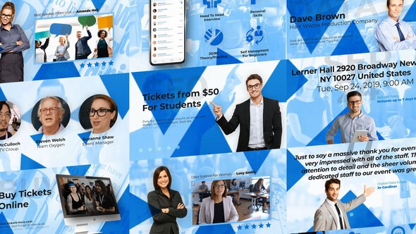 Videohive Data Science Event - Tech Event and Conference Promo Video Displays template preview