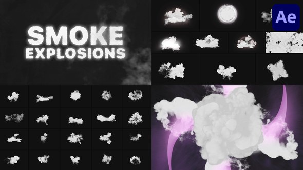 Videohive Smoke Explosions for After Effects Elements template preview