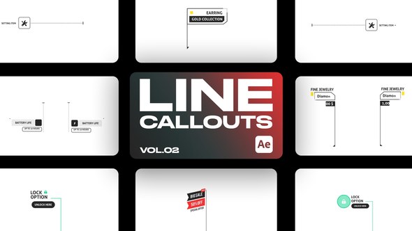 Videohive Line Callout V.2 Elements template preview