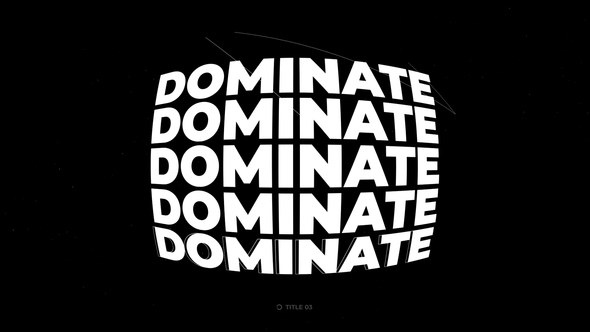 Videohive Dominate Titles Kinetic Typography Titles template preview