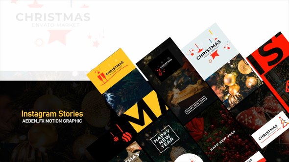 Videohive Christmas Instagram Stories 29613224 Video Displays template preview