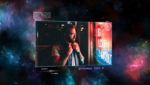 Videohive Space Holograms Video Displays template preview