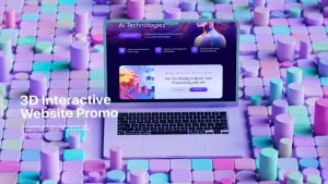 Videohive 3D Website Mockup Promo Product Promo template preview