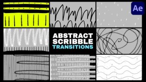 Videohive Abstract Scribble Transitions | After Effects 53541945 Elements template preview