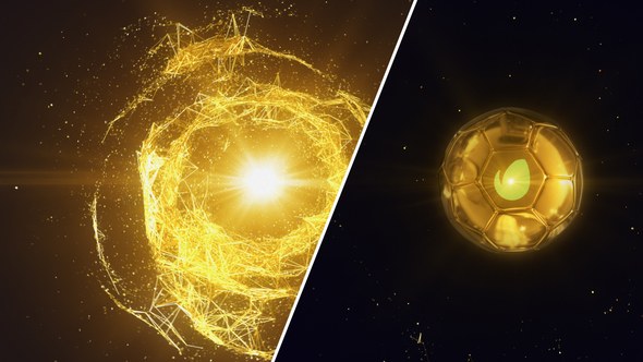 Videohive Gold Swirls Logo Reveal Logo Stings template preview
