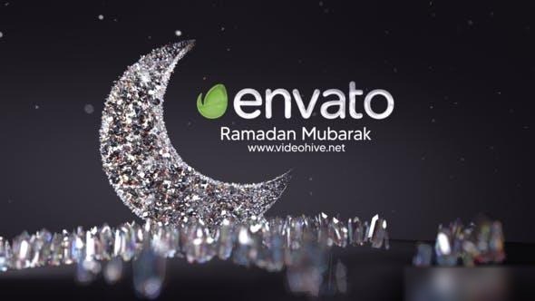 Videohive Crystal Ramadan logo reveal Logo Stings template preview