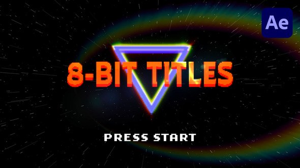 Videohive 8-Bit Titles 57143523 Titles template preview