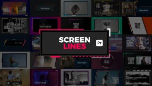 Screen Lines for Premiere Pro Premiere Pro template preview